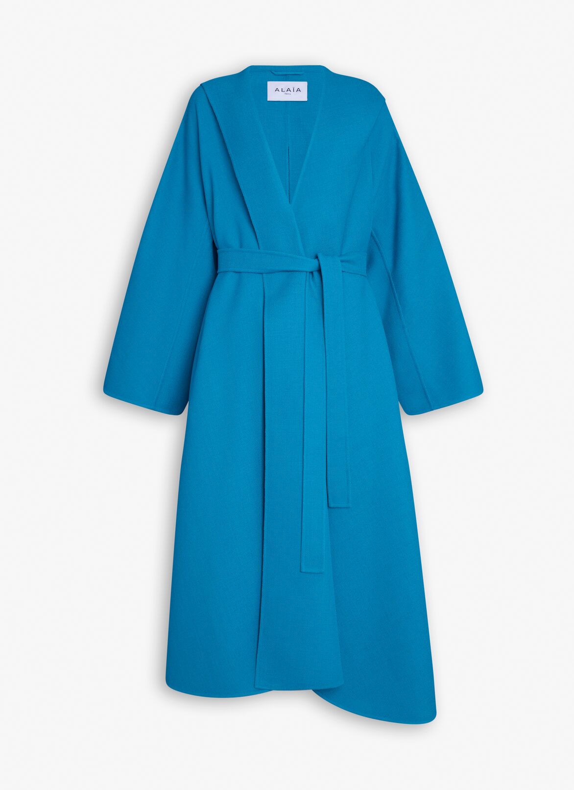 WOOL GAZAR HOODED CAPE ALAÏA  WOOL GAZAR HOODED CAPE